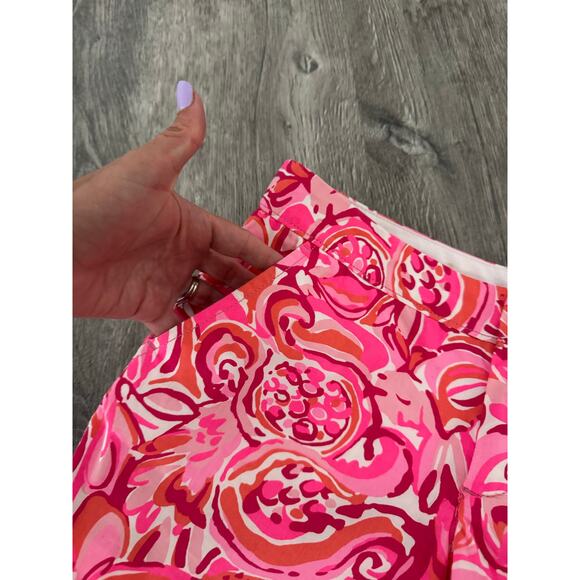 Lilly Pulitzer The Buttercup Short "Mango Salsa" Pink Print Size 00 - Picture 3 of 6